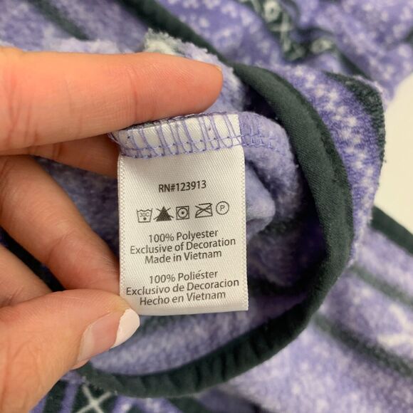 Jachs Sweatshirt Women M Medium Multi Aztec Print Cabin Half Snap Button Fleece - Picture 10 of 12